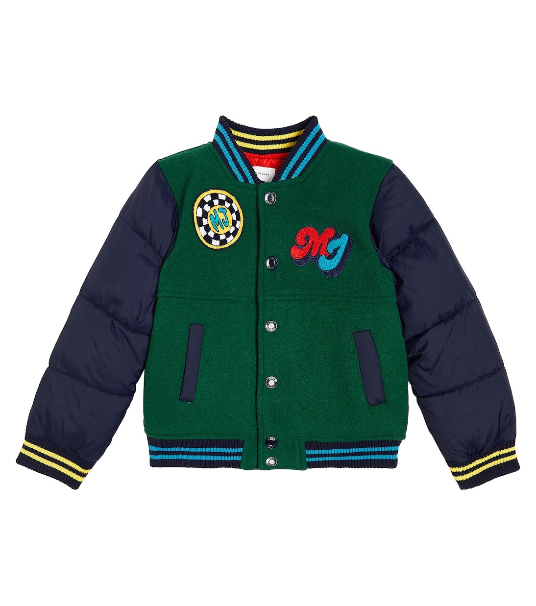 

Бомбер с логотипом Marc Jacobs Kids, зеленый