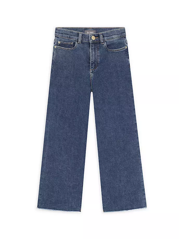 цена Широкие джинсы Lily для маленьких девочек и девочек Dl1961 Premium Denim, цвет adams