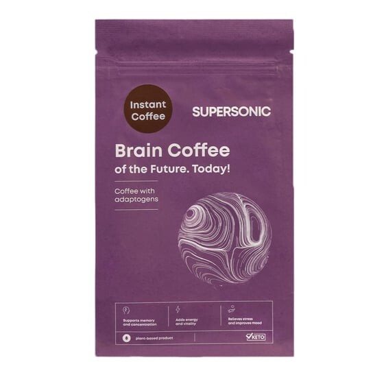 

Supersonic, Brain Coffee, БАД «Кофе с адаптогенами», 180 г