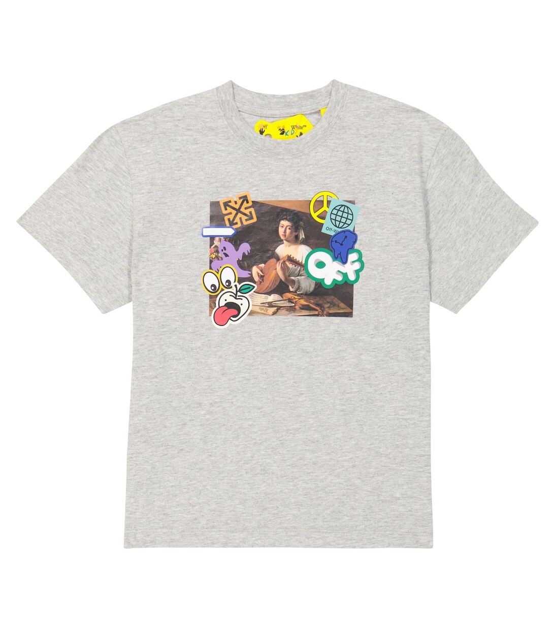 

Футболка из хлопкового джерси с принтом Off-White, белый