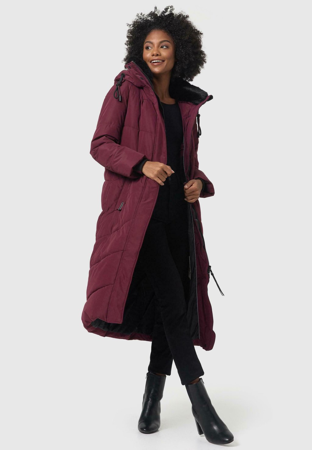 Зимнее пальто HINGUCKER XIV , цвет dark red melange Navahoo