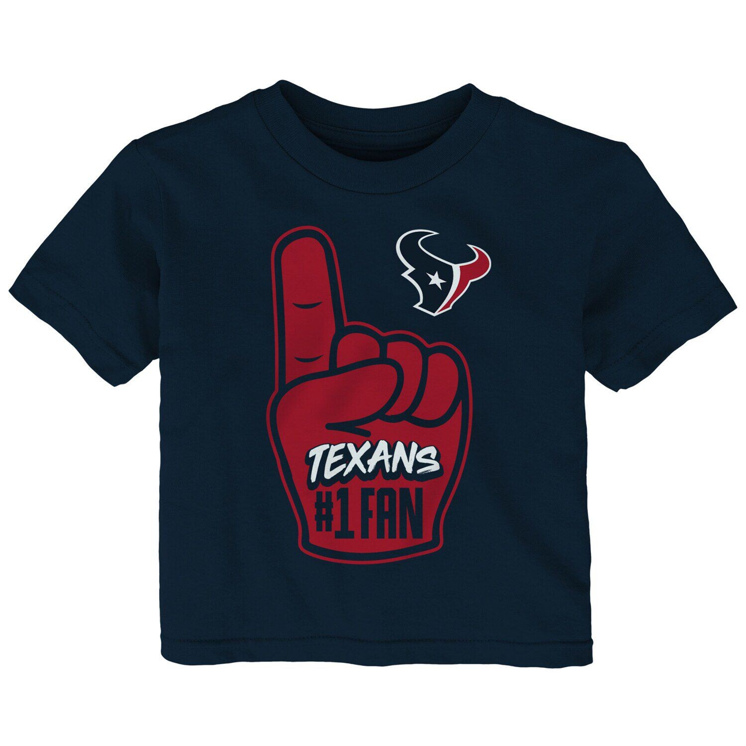 

Темно-синяя футболка для младенцев Houston Texans Hand-Off Outerstuff