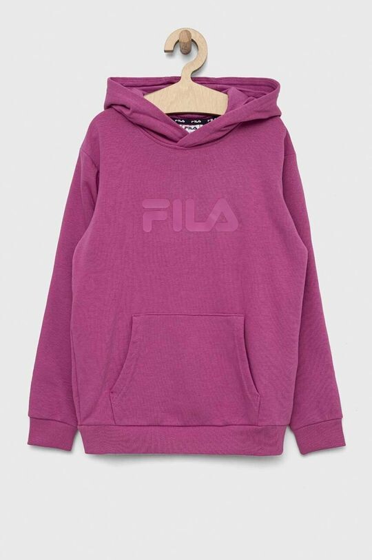 Детская толстовка Fila, фиолетовый худи fila basil 2 crew