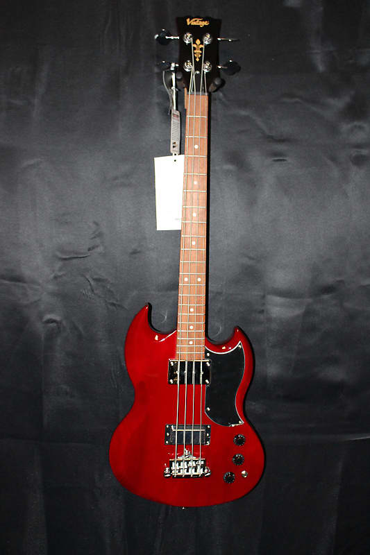 Басс гитара Vintage VS4CR - Cherry Red фото