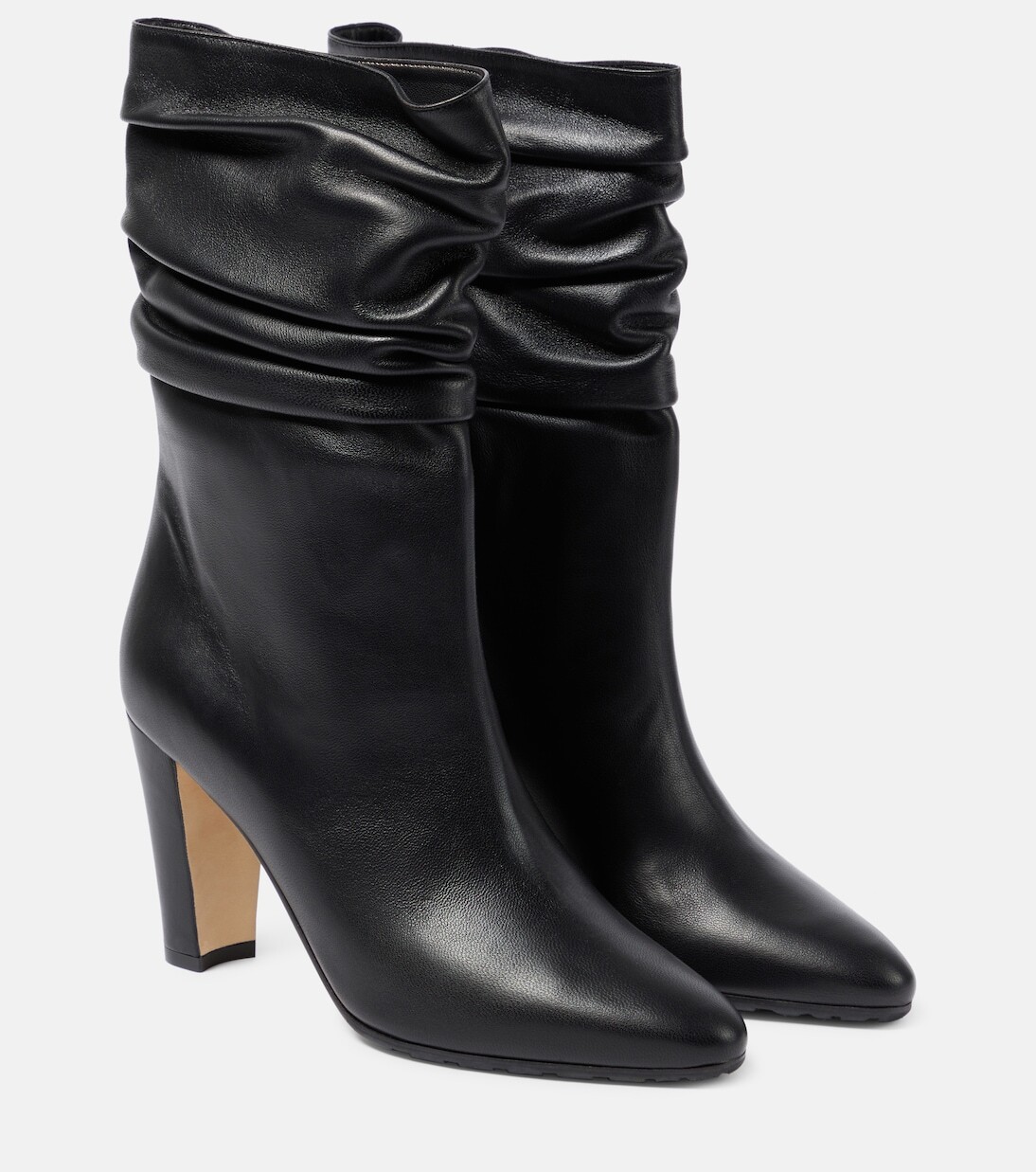 

Кожаные ботильоны calasso Manolo Blahnik, черный