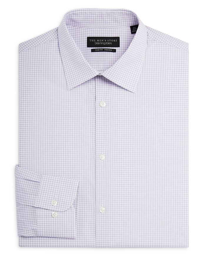 

Классическая рубашка облегающего кроя стрейч The Men's Store at Bloomingdale's
