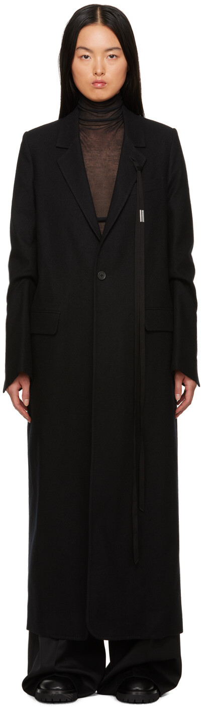 

Черное пальто Lieke Ann Demeulemeester, Черный