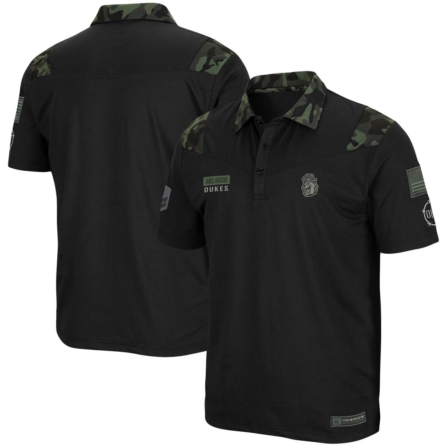 

Мужская поло Colosseum Black James Madison Dukes OHT Military Appreciation Sierra Polo