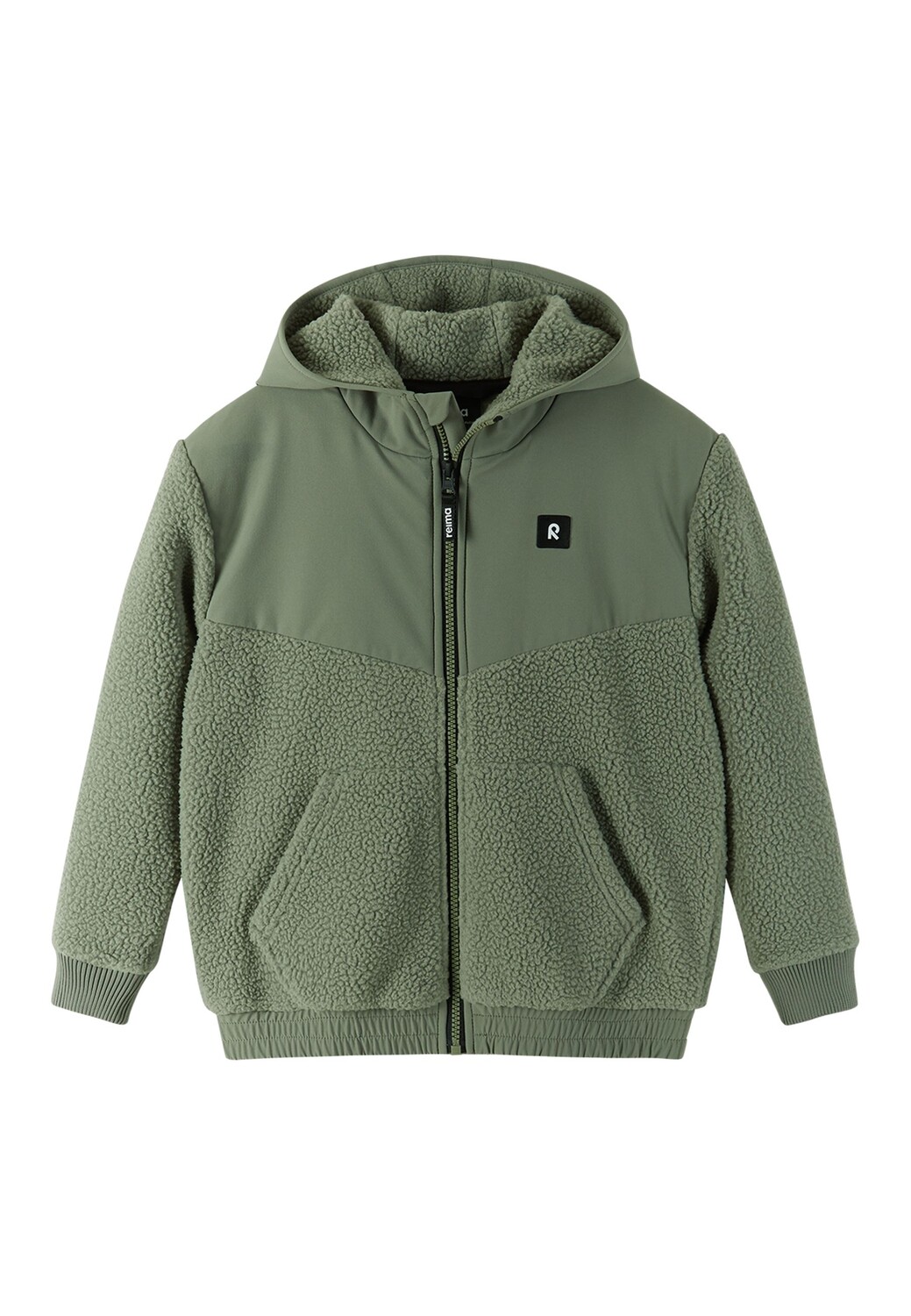 цена Толстовка Reima Fleecejacke Samota, цвет Greyish green