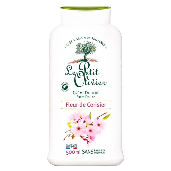 Тени для век Crema de Ducha Flor de Cerezo Le Petit Olivier, 500 ml средства для ванной и душа le petit olivier крем для душа нежный роза