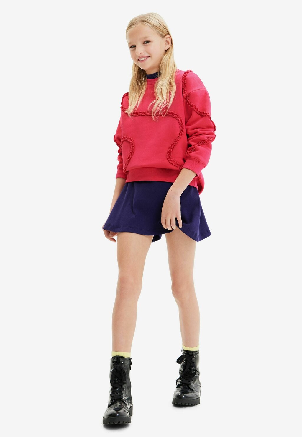 

Толстовка Pleated Strip Desigual, розовый