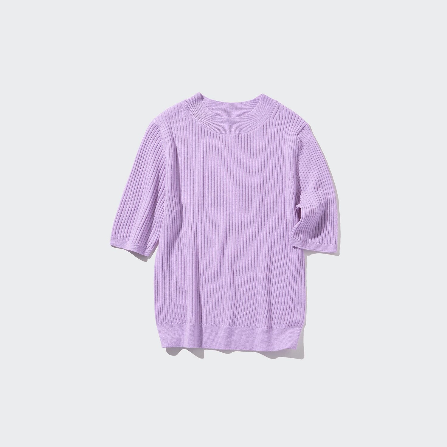 

Свитер Uniqlo женский из шерсти мериноса, светло-фиолетовый