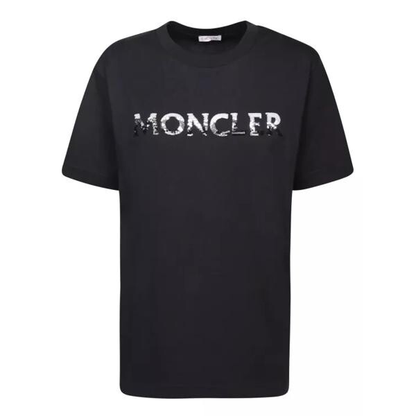 

Футболка cotton t-shirt Moncler, черный