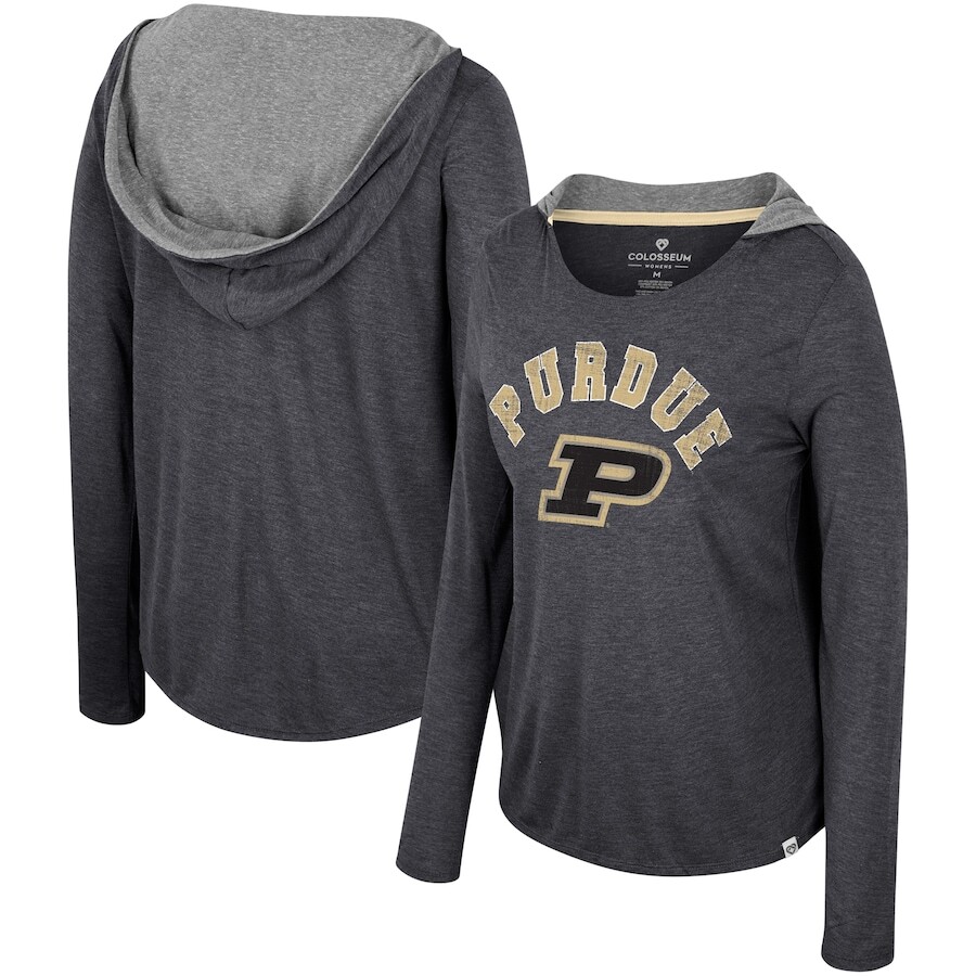

Футболка с длинным рукавом Colosseum Purdue Boilermakers, черный
