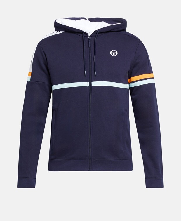 

Толстовка с капюшоном Sergio Tacchini, темно-синий