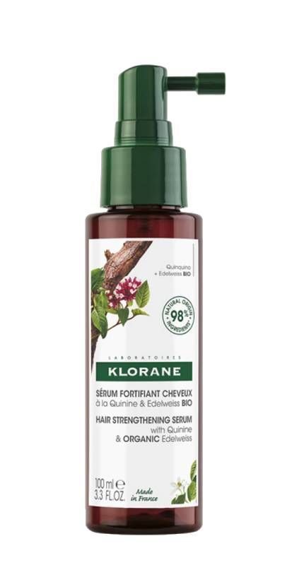 цена Klorane Chinina i Organiczna Szarotka сыворотка для волос, 100 ml