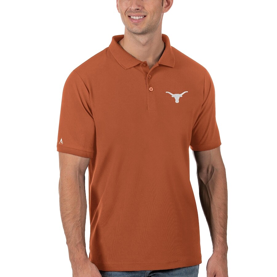 

Поло с коротким рукавом Antigua Texas Longhorns, оранжевый