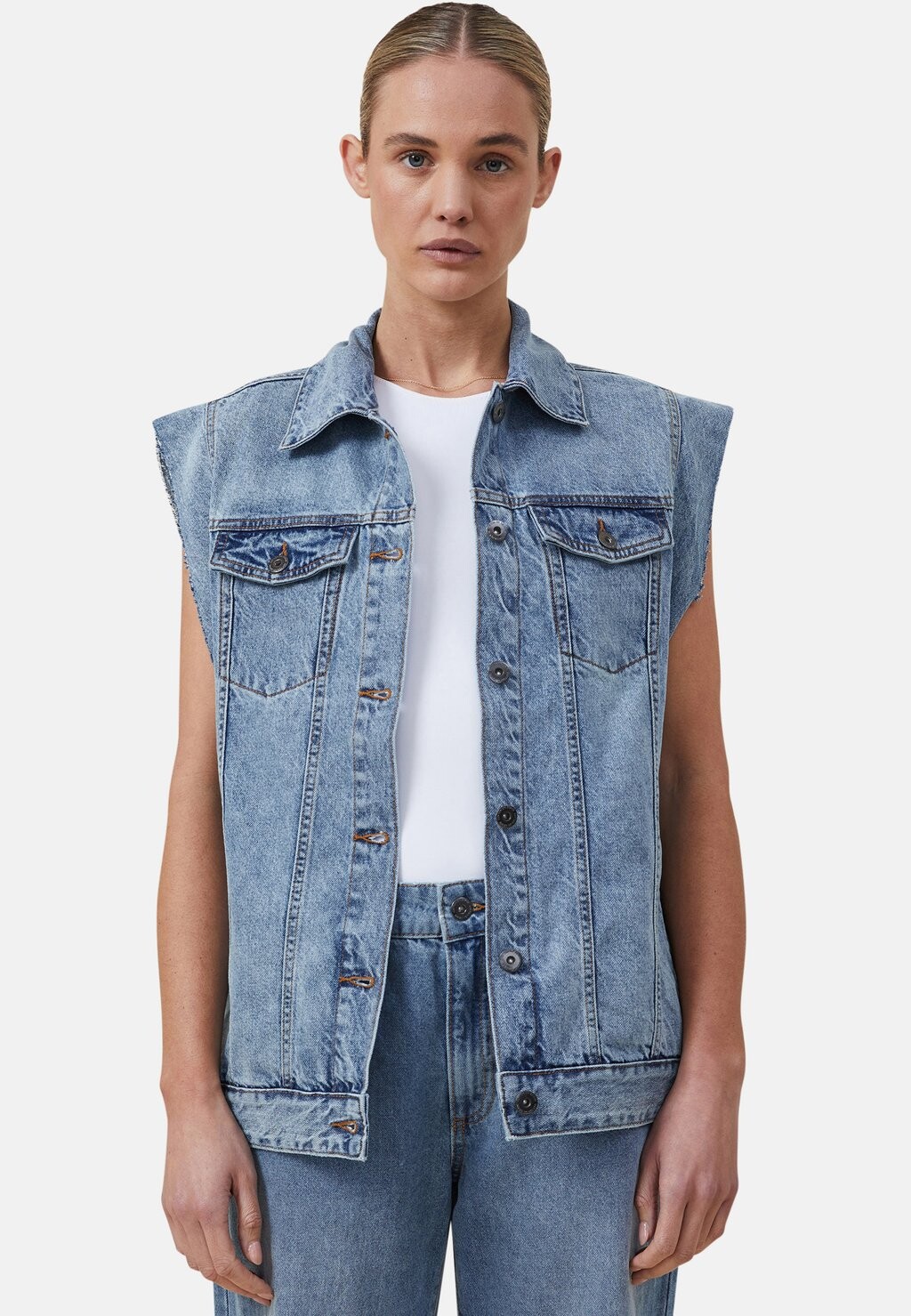 

Джинсовая куртка WEAR Cotton On, цвет rain blue