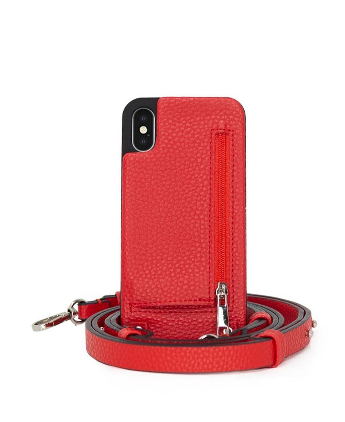 

Чехол Crossbody XS Max для iPhone с кошельком на ремешке Hera Cases, красный
