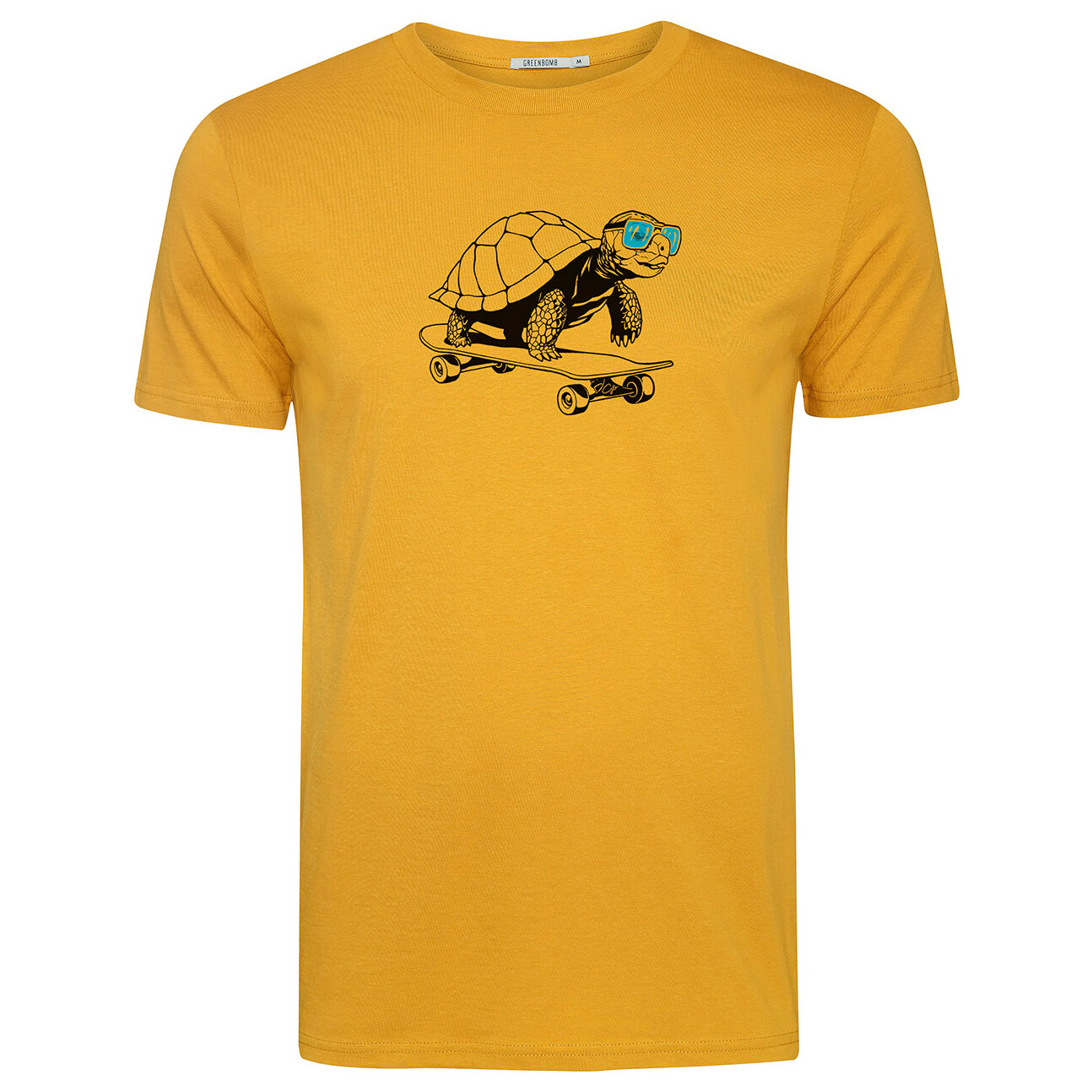 

Футболка Greenbomb Animal Turtle Roll On Guide Cotton s, цвет Ochre