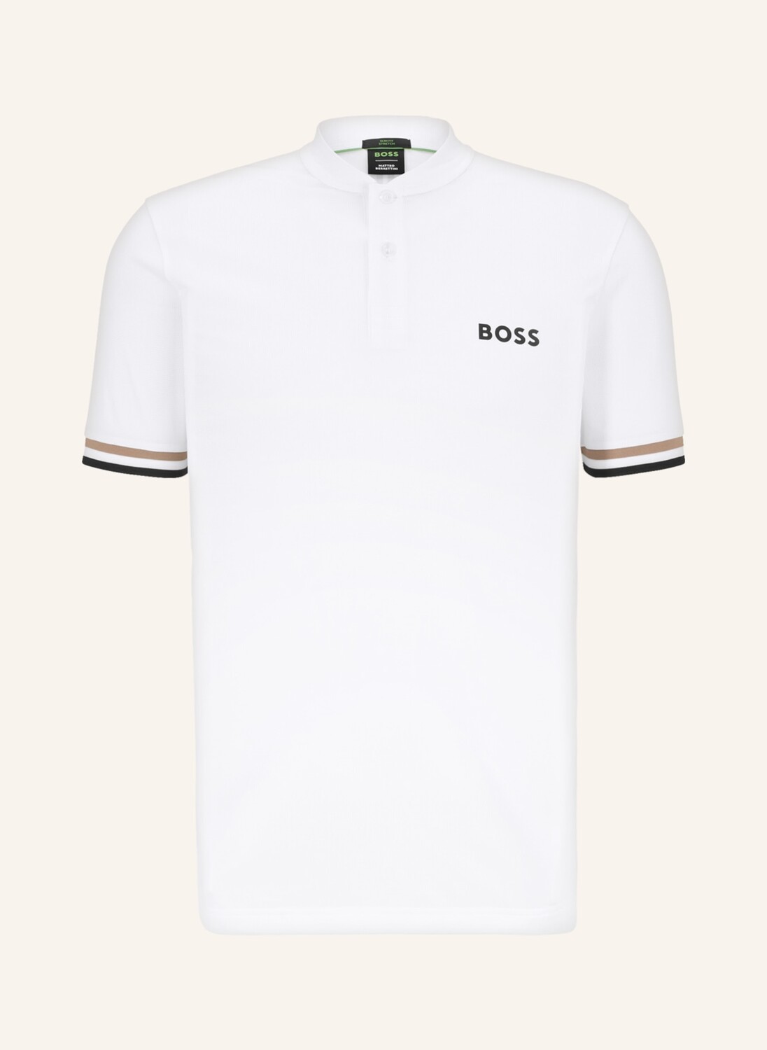 

Рубашка поло BOSS Piqué PARIQ Slim Fit, белый