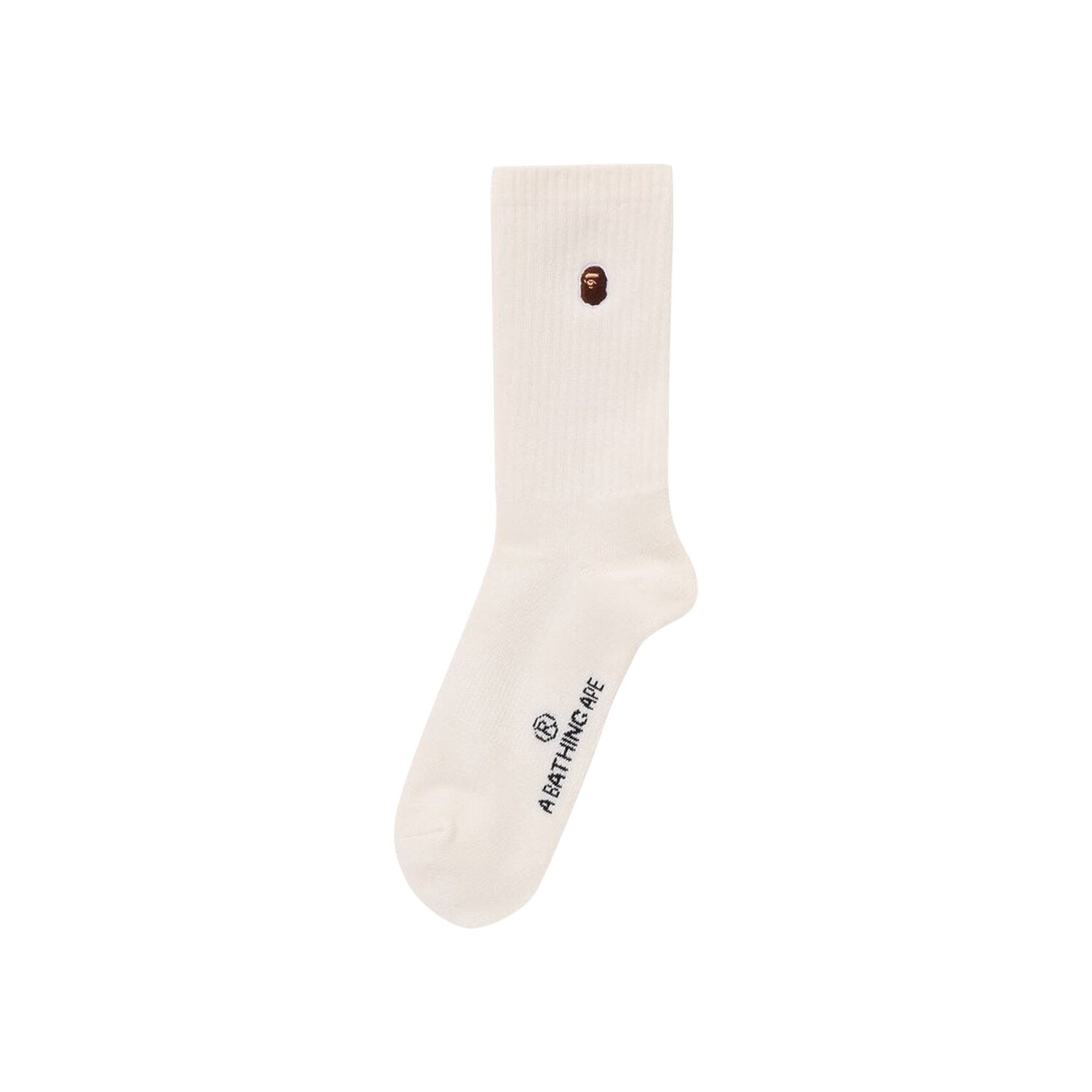 

BAPE Однотонные носки с головой обезьяны, белые