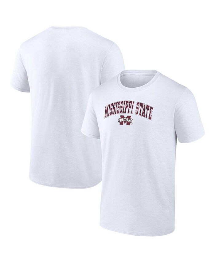 

Мужская белая футболка с логотипом команды Mississippi State Bulldogs Campus Fanatics, белый