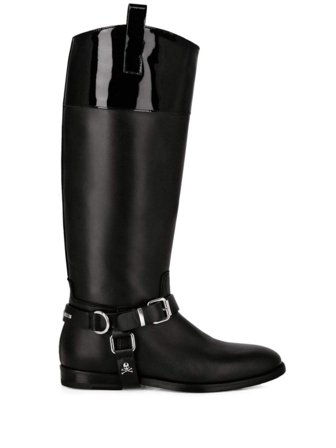 

Philipp Plein сапоги с пряжками, черный