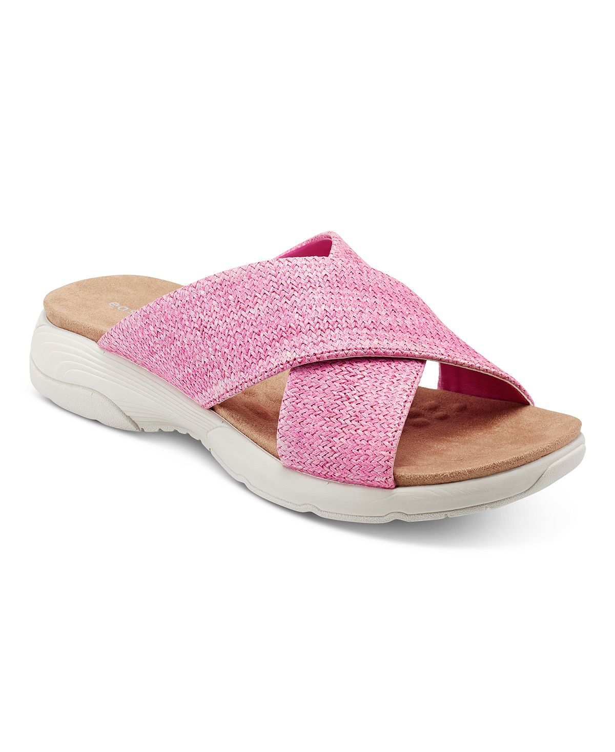 Женские повседневные сандалии на плоской подошве с квадратным носком Taite Easy Spirit, розовый