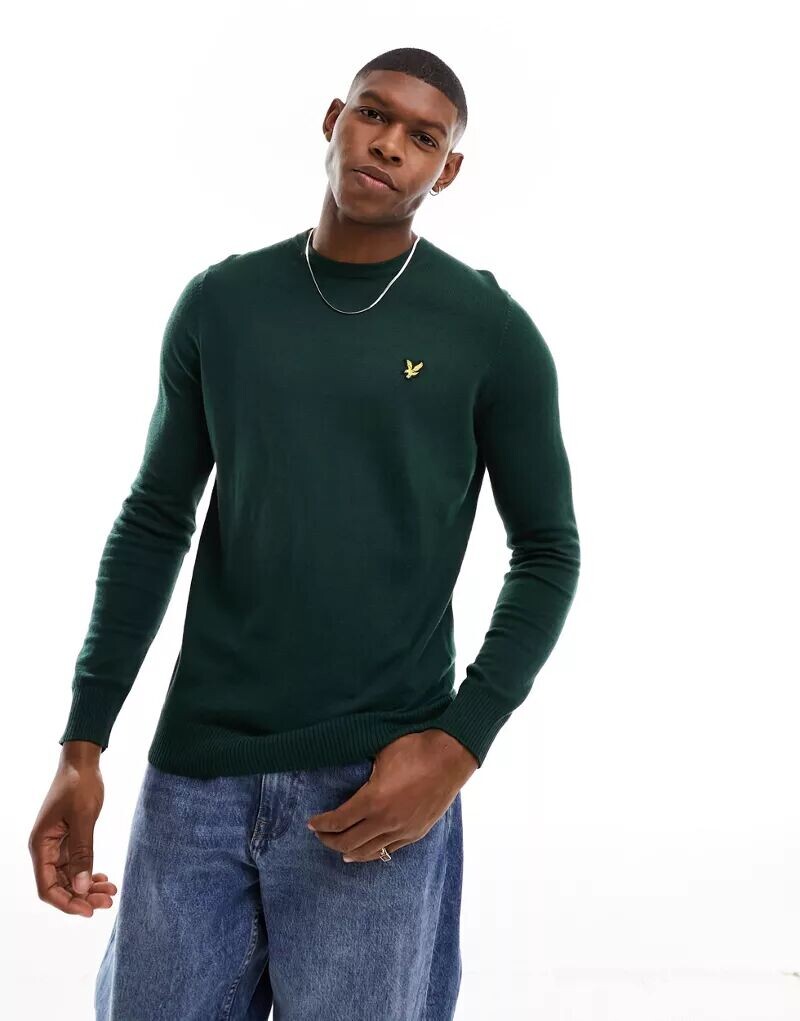 

Зелёный джемпер из мериносовой ткани Lyle & Scott Cotton Lyle & Scott Vintage