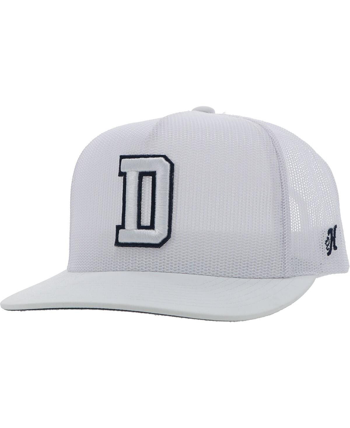 

Мужская белая регулируемая шляпа Dallas Cowboys All Mesh Trucker Hooey