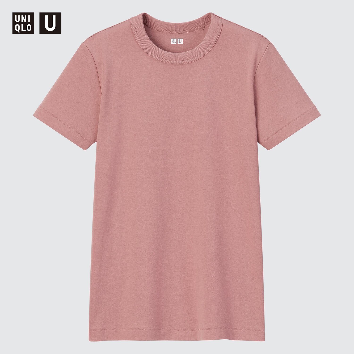 

Футболка женская Uniqlo с коротким рукавом и круглым вырезом, розовый