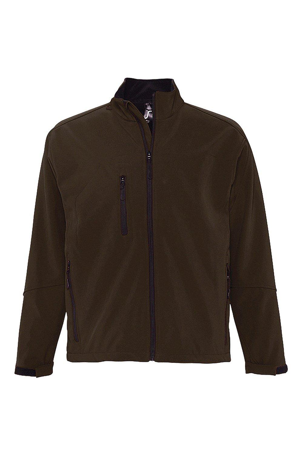 Куртка Relax Soft Shell (дышащая, ветрозащитная и водостойкая) SOL'S, коричневый