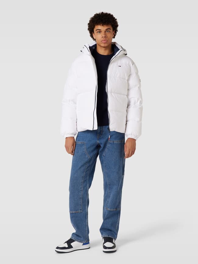 

Пуховик с вышивкой логотипа, модель ESSENTIAL Tommy Jeans, белый