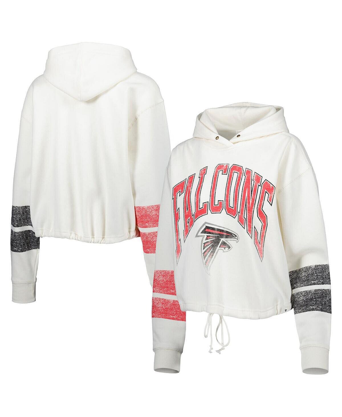 

Женский пуловер с капюшоном Oatmeal Atlanta Falcons Harper '47 Brand