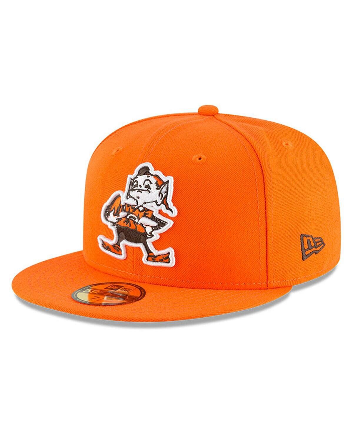 

Мужская оранжевая приталенная шляпа Cleveland Browns Omaha Throwback 59FIFTY New Era
