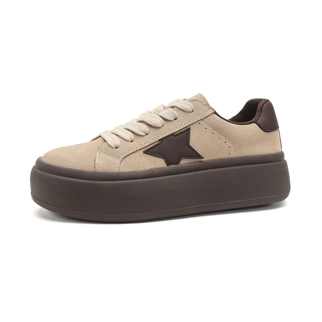 

Кроссовки D:FUSE SCANDINAVIA Skateboarding Shoes Women's Low-top Brown, цвет Apricot