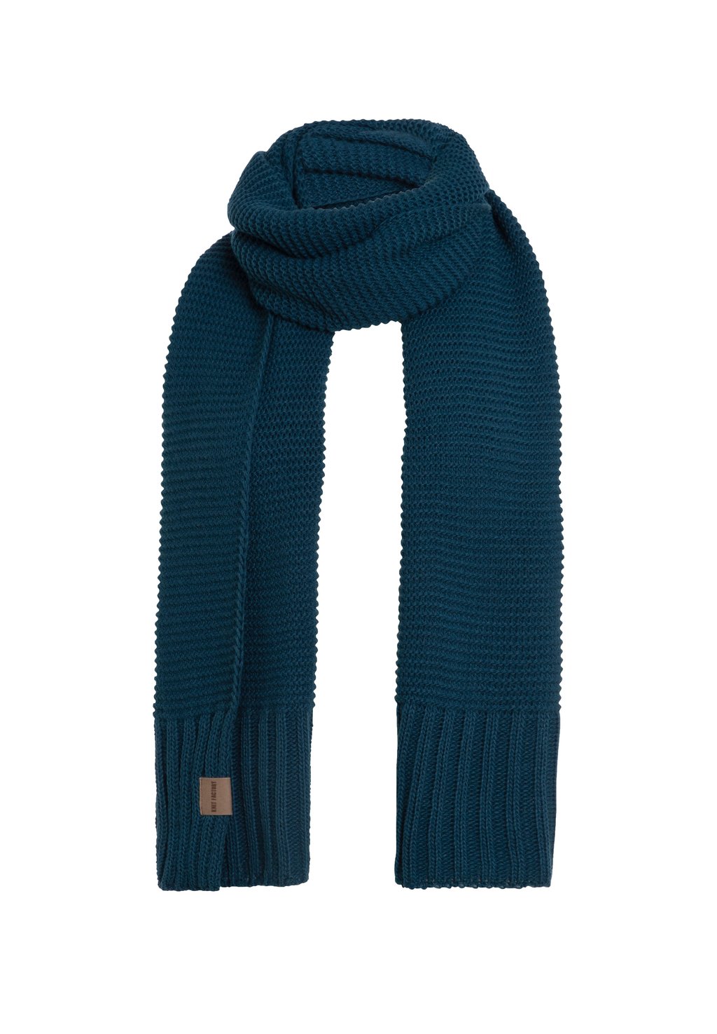 Шарф JAMIE Knit Factory, цвет dark blue denim