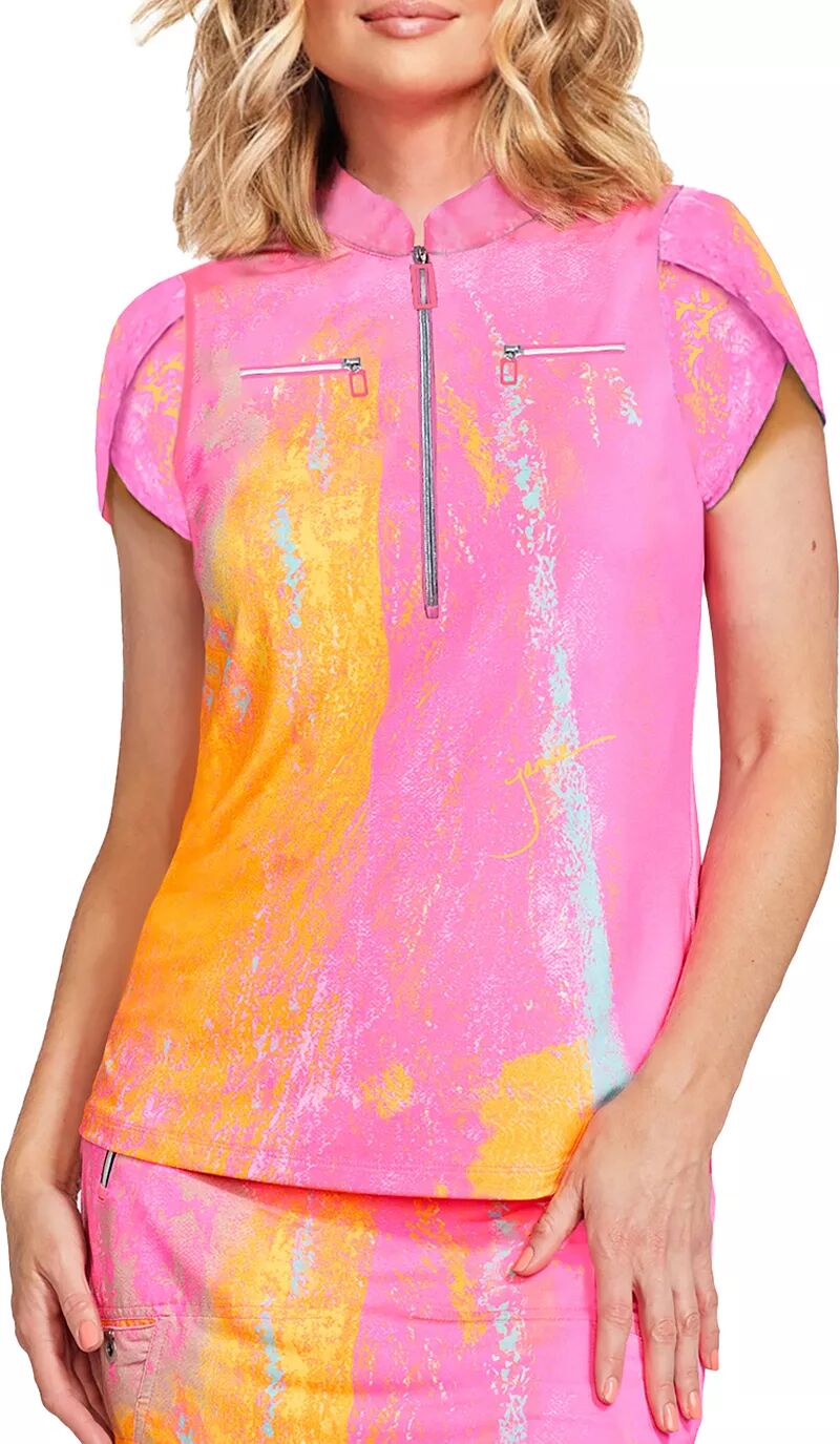 Женская рубашка-поло для гольфа с короткими рукавами цвета Crayola Jamie Sadock