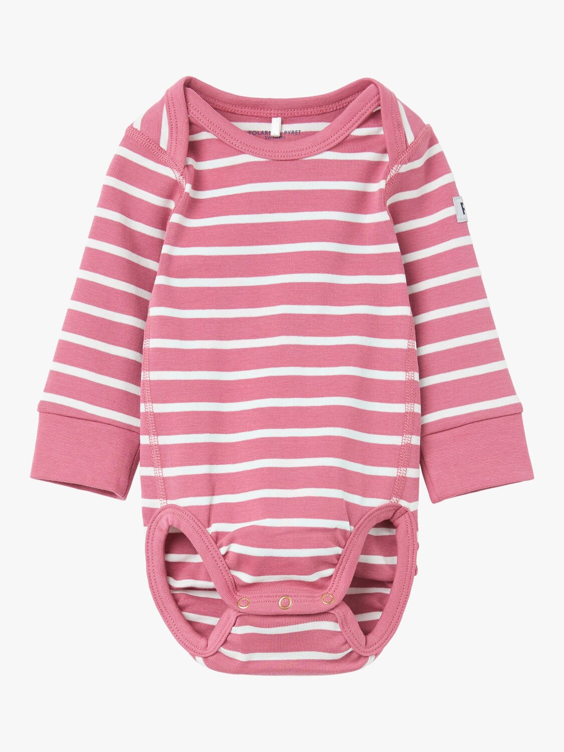 

Боди Polarn O. Pyret Baby GOTS из органического хлопка, розовый