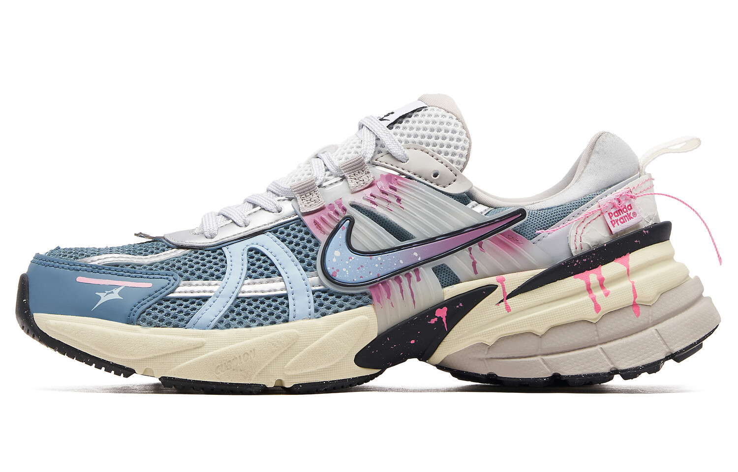 

Кроссовки для бега V2K Run женские с низким верхом, синие/розовые Nike