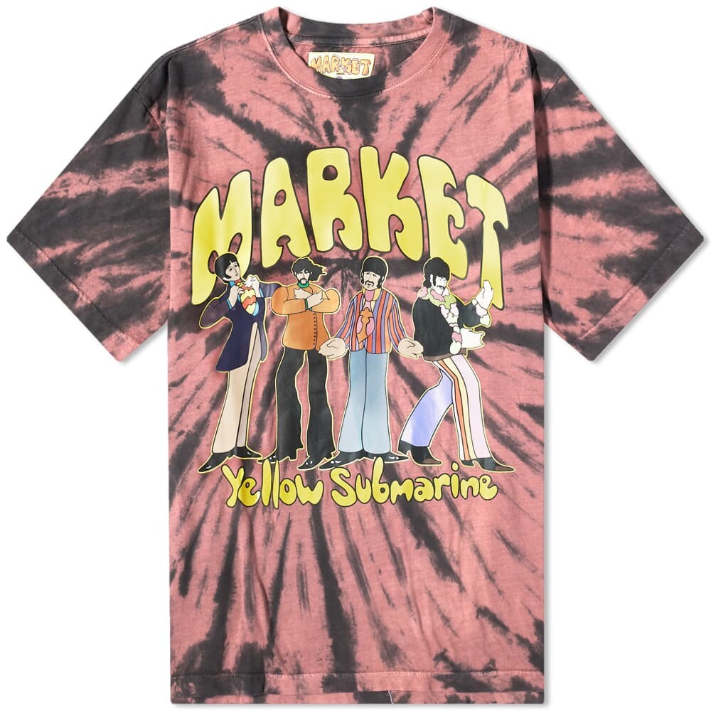 

Желтая футболка Market x Beatles Submarine Tie Dye Pose, Желтый