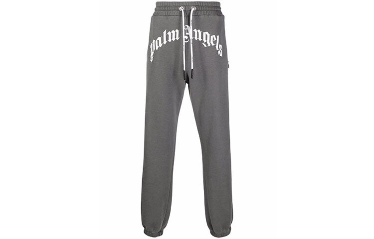 

Штаны спортивные Palm Angels Curved Logo, серый