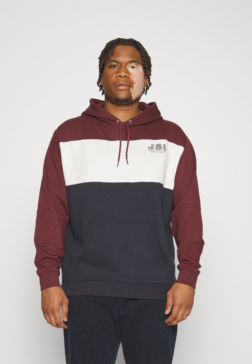 

Толстовка Color Block Hoodie Jack's Sportswear, цвет bordeaux