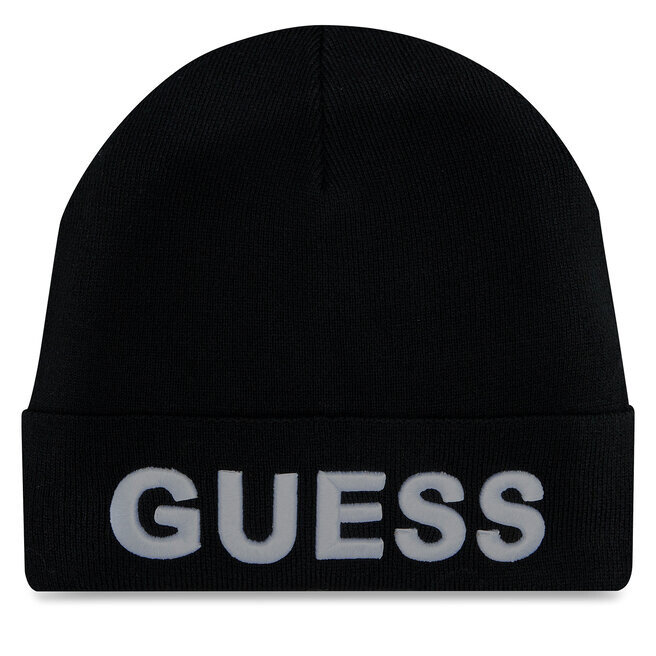 

Шапка Guess, черно-белый