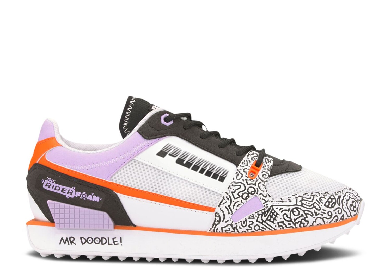 

Кроссовки Puma Mr. Doodle X Wmns Mile Rider 'Wavy Doodles', белый