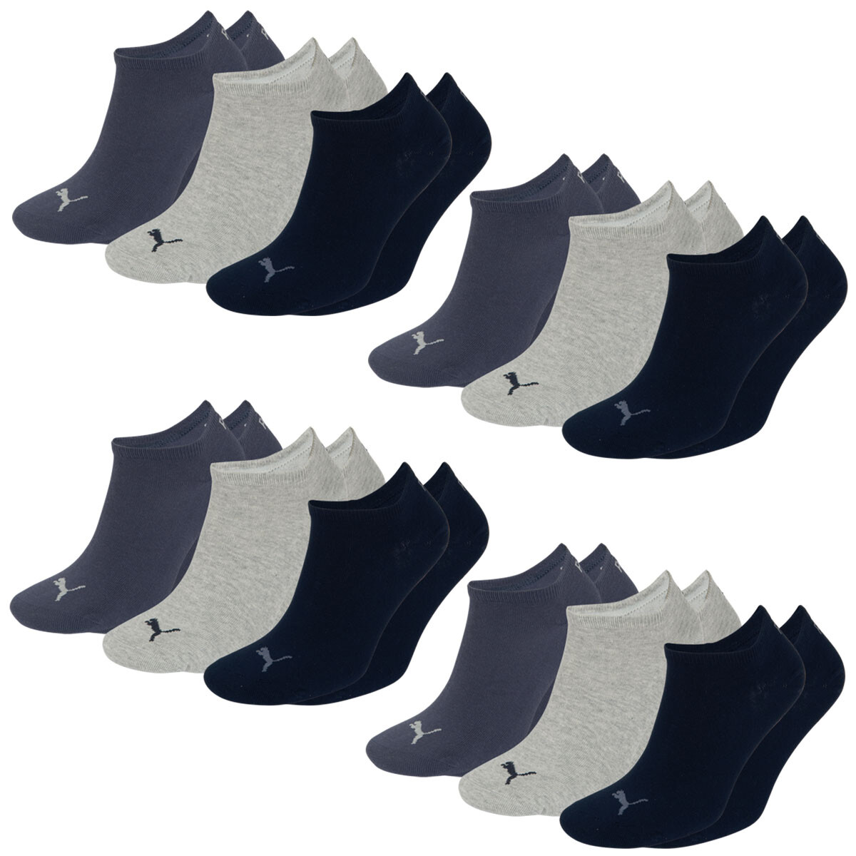 

Носки Puma 12 шт, цвет Navy/Grau/Dunkelblau