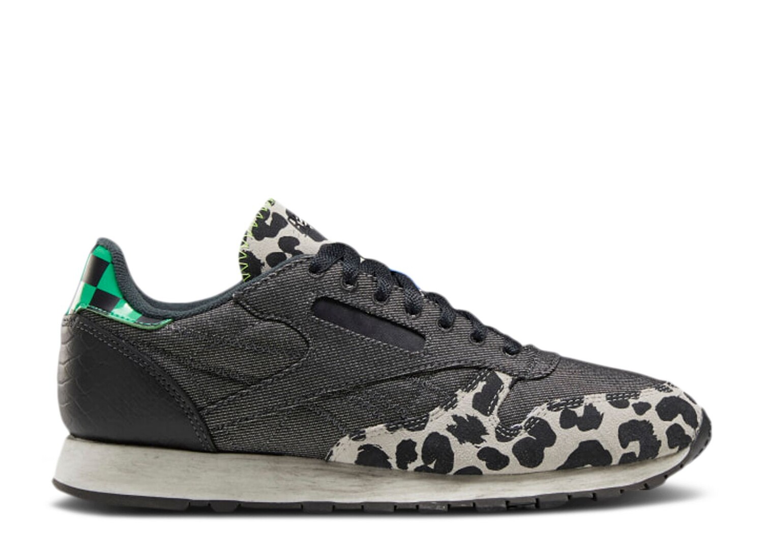 

Кроссовки Reebok Classic Leather Mu 'Cheetah Print', черный