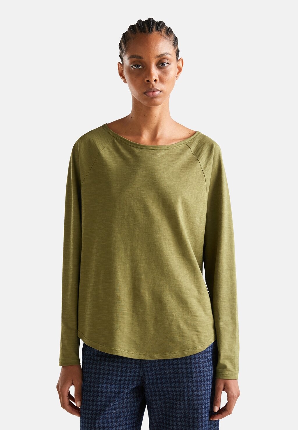 

Рубашка с длинным рукавом United Colors of Benetton, зеленый