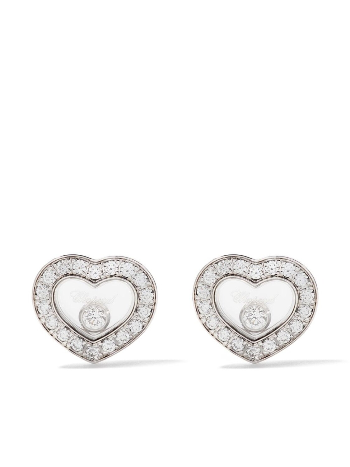 

Серьги Happy Diamonds Icons из белого золота с бриллиантами Chopard, серебряный